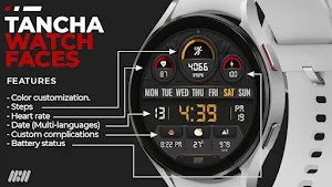 Tancha S62 Retro Watch Face Screenshot 2