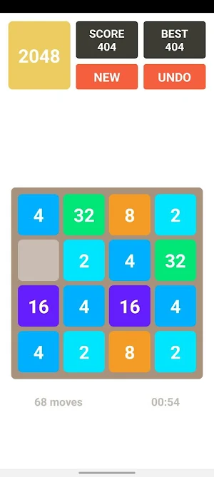 Game 2048 Screenshot 3