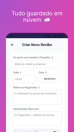 Recibo Fácil Fácil Screenshot 3