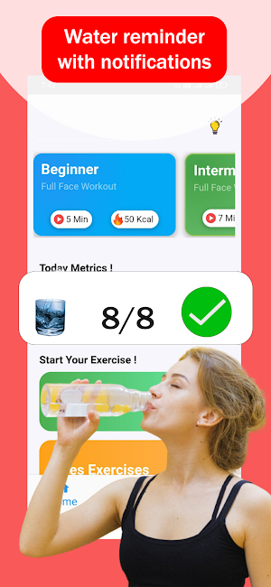 Face Yoga Exercise Workout App Screenshot 2