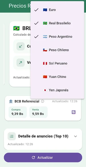 Precio Dólar Bolivia Screenshot 2