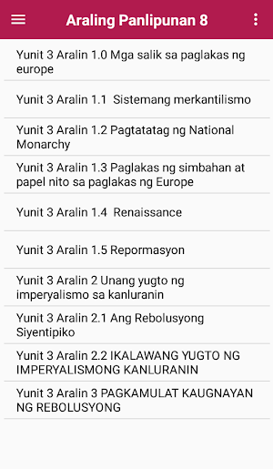 Araling Panlipunan 8 Screenshot 1