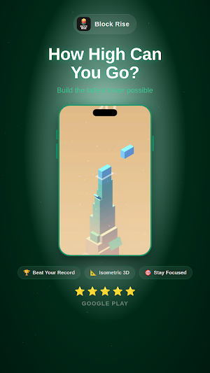 Block Rise: Stack Tower Game Screenshot 2