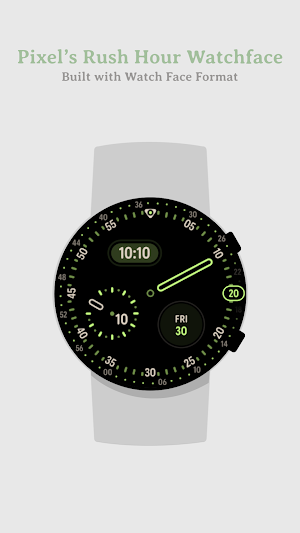 Pixel 4's Rush Hour Watch Face Screenshot 0
