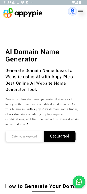 Domain Name Generator Screenshot 2