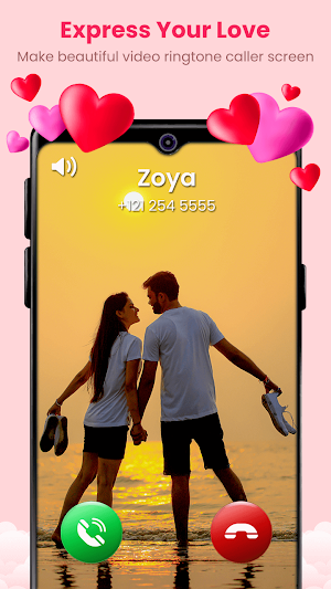 Full Screen Love Video Ringtone for Call Screenshot 2