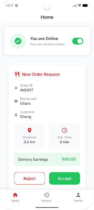 O Food Rider Screenshot 1