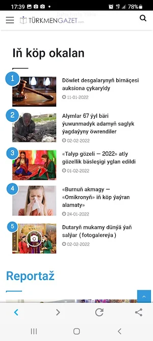 Turkmengazet Screenshot 2