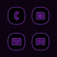 Vertical Purple Lines Icons