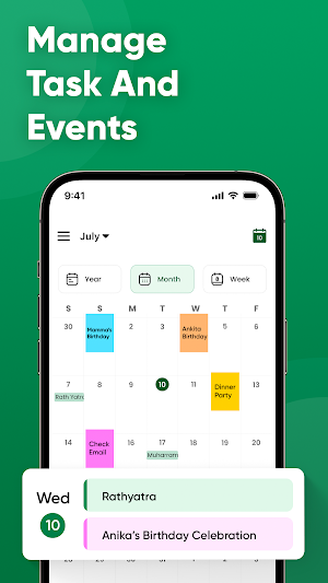 Simple Calendar Planner Screenshot 2