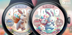 Easter Bunny Watch Face Screenshot 0