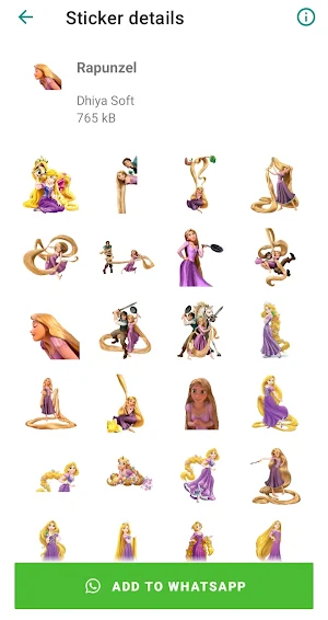 Princess Stickers for WA Screenshot 2