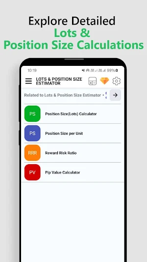 Lots & Position Size Estimator Screenshot 0