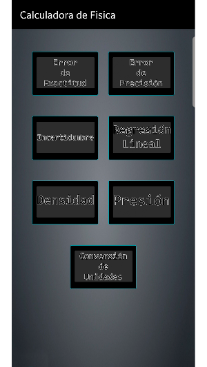 Calculadora de Física Screenshot 0