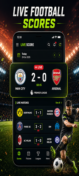Football Match Live:Scores Screenshot 1