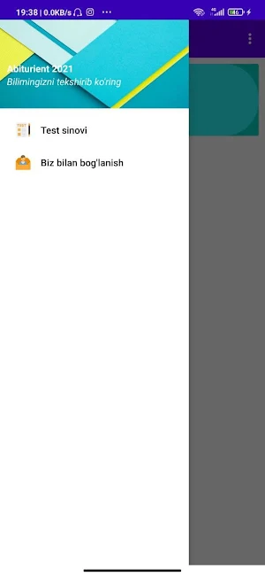 Imtihon Testlari - OTMga kirish test savollari Screenshot 0