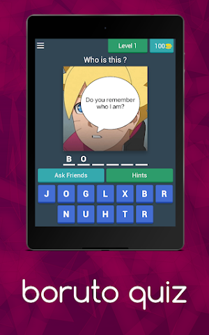 boruto quiz Screenshot 0