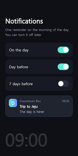 Countdown Box: Widget & Alerts Screenshot 2