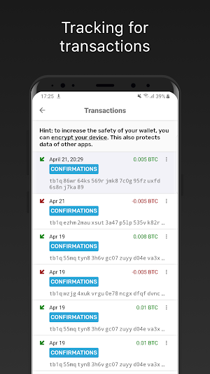 Bitcoin Testnet Wallet Screenshot 1