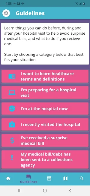Patience Healthcare Navigator Screenshot 1