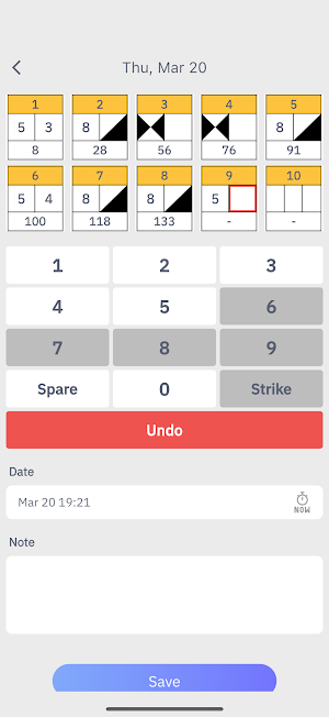 Bowlard Log Screenshot 0