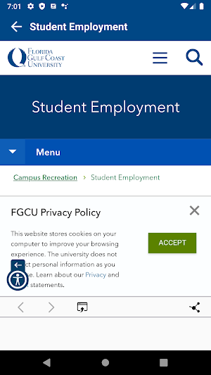 FGCU Campus Recreation Screenshot 3