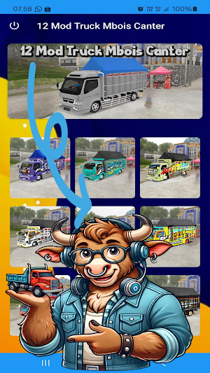 12 Mod Truck Mbois Canter Screenshot 0