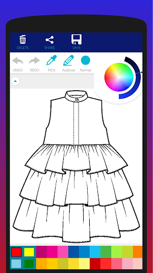 Fashion Designs Coloring Book Screenshot 0