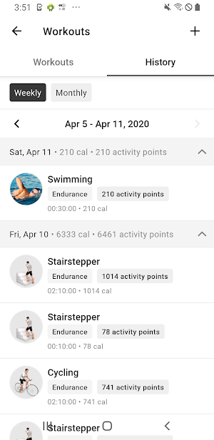Movado's FitClub Screenshot 3