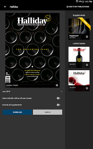 Halliday Magazine Screenshot 1