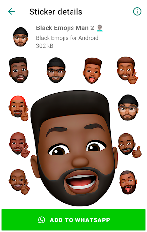 Memoji Black People Stickers Screenshot 0