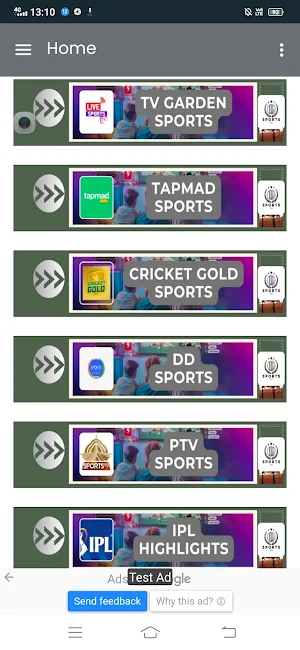 Sports TV - Live Cricket Screenshot 0