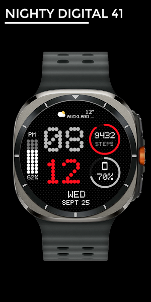 Nighty Digital 41 - watch face Screenshot 0