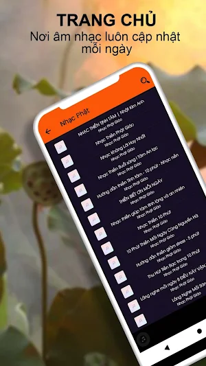 Nhạc Thiền Nghe Mỗi Ngày Screenshot 0
