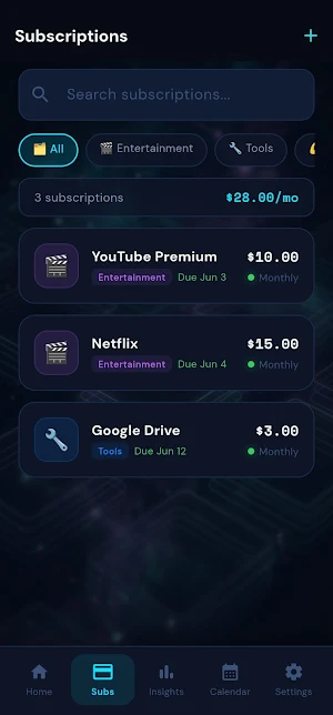 SubscopeX Screenshot 1