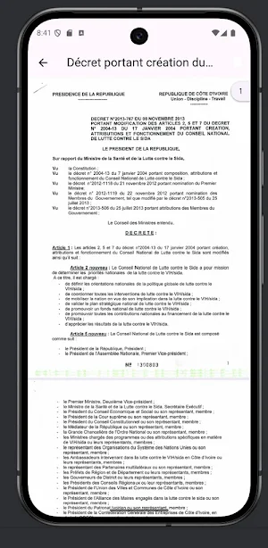 Directives Nationales VIH/IST Screenshot 2