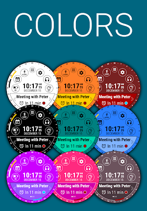 Calendar Watch Face (by HuskyDEV) Screenshot 3