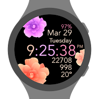 Animated Flowers Watch Face