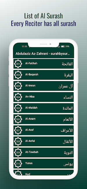 Audio Quran Screenshot 1