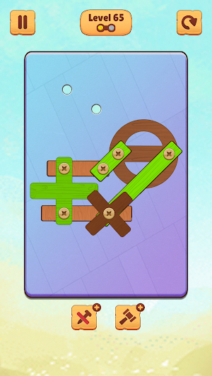 Wood Nuts & Bolts Puzzle Screw Screenshot 2