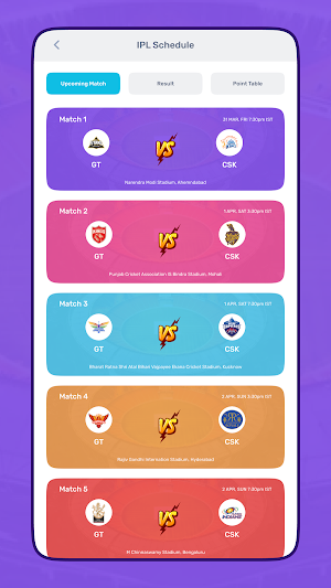 IPL Live Score 2023 Shedule Screenshot 2