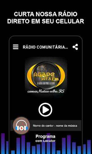 RÁDIO COMUNITÁRIA AGAPE FM Screenshot 1