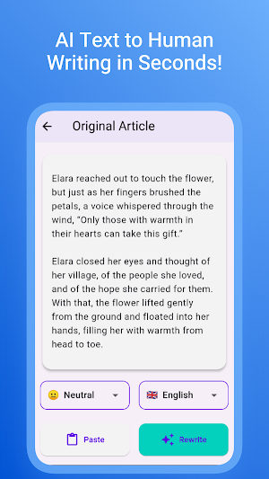 Humanize AI Text: AI Rewriter Screenshot 1
