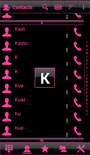 Theme Glossy Pink RocketDial Screenshot 2