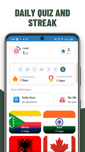 Flags Quiz Identify Flag Screenshot 0