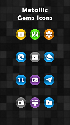Metallic Gems Icons Screenshot 2