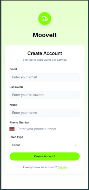 MooveIt Screenshot 1