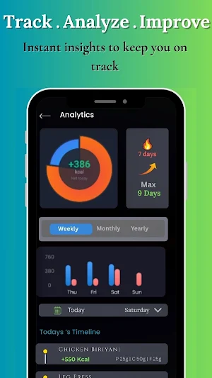 Calybe AI: Calorie Counter Screenshot 1