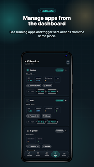 NAS Monitor Screenshot 3