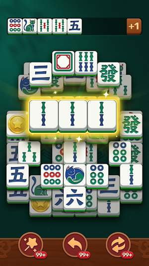 Mahjong Tile - Collect Cats Screenshot 2